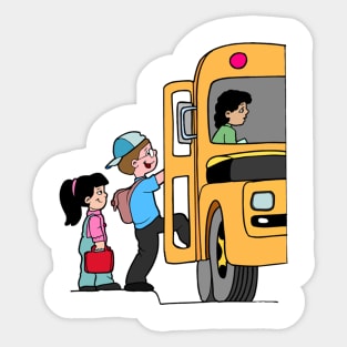 School Bus Design Sticker